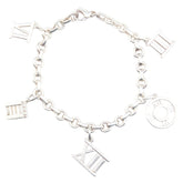 ティファニー アトラス 5チャーム ブレスレット SV925 シルバー レディース TIFFANY&Co. 【中古】